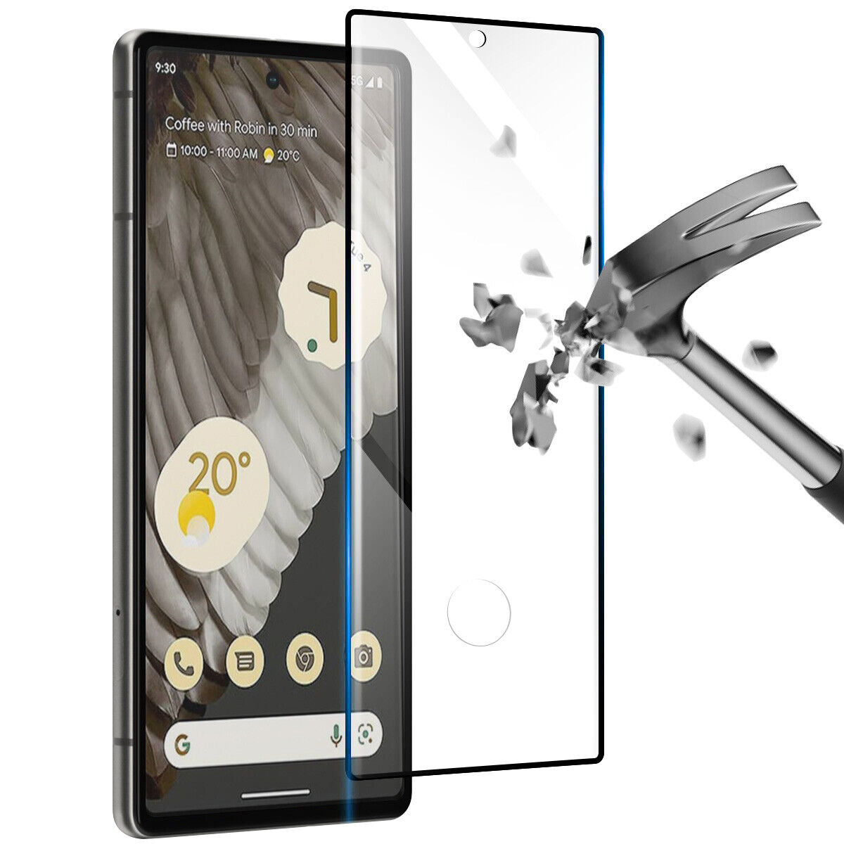 iShield Ultra Glass 3D Screen Protector for Google Pixel 7 Pro - Tempered Glass with HD Clarity & Anti-Scratch Protection - Perfect for Work, Travel & Daily Use