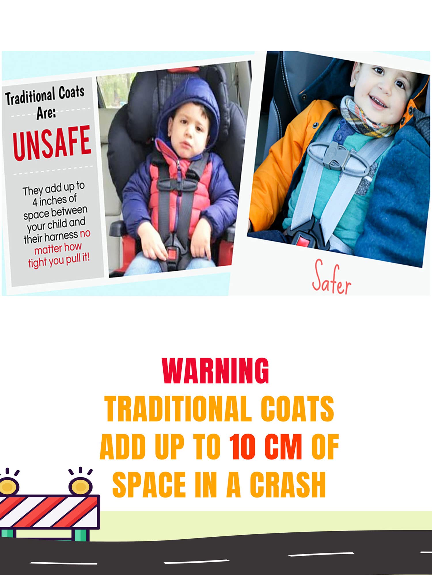 Buckle Me Baby Winter Coat - Safe & Warm Car Seat Jacket for Boys & Girls (6 Months-6 Years) | Shark Tank Featured | Perfect for Snow Days & Winter Travel