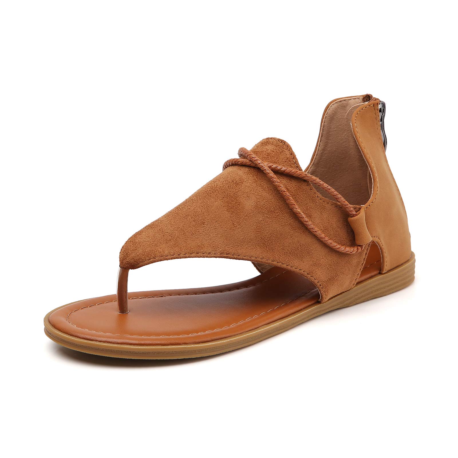 Tilocow Women's Posh Gladiator Sandals - Comfortable Flat Summer Sandals with Vintage Style | Perfect for Beach, Vacation & Casual Outfits