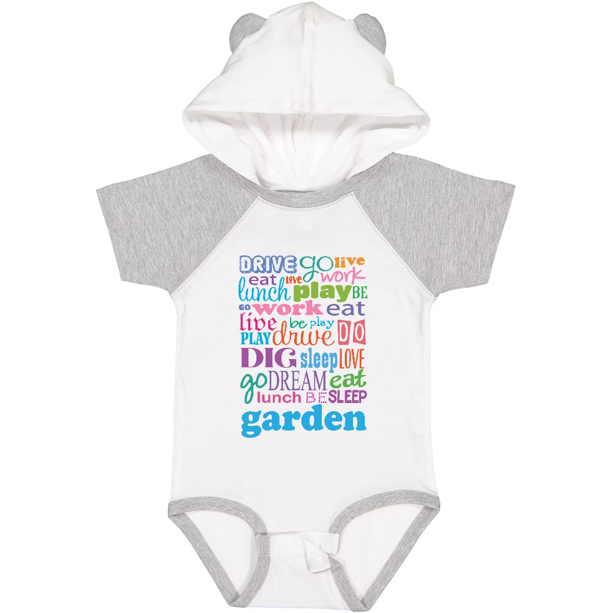 Inktastic Gardening Eat Sleep Garden Baby Bodysuit - Cute Organic Cotton Onesie for Infants & Toddlers - Perfect for Outdoor Play, Gardening Activities & Family Adventures