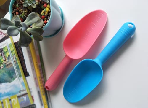 WOIWO 2-Piece Plastic Garden Shovel Set - Perfect for Succulent Planting, Soil Scooping & Gardening Tools | Ideal for Indoor Plants, Flower Pots & Small Garden Projects