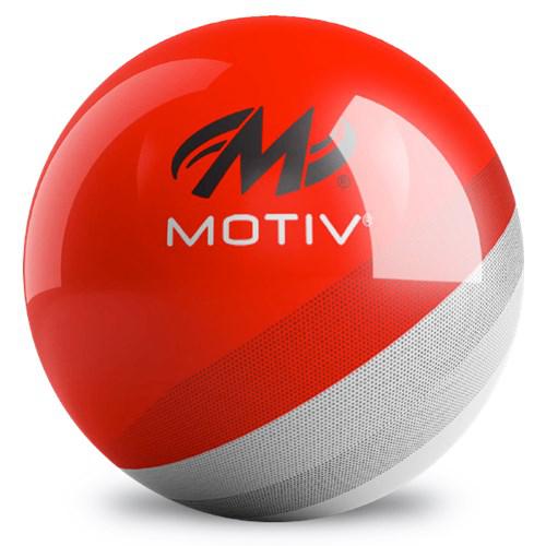 Motiv Velocity Red & Grey Spare Bowling Ball | High Performance Reactive Resin | Perfect for Strikes & Spares in League Play & Tournaments