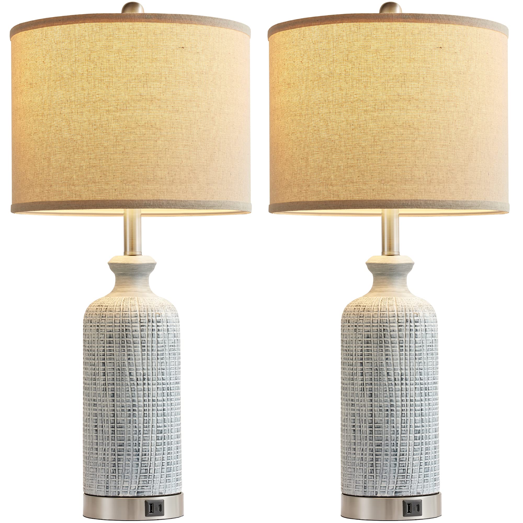 Modern Farmhouse Table Lamps Set of 2 - 27