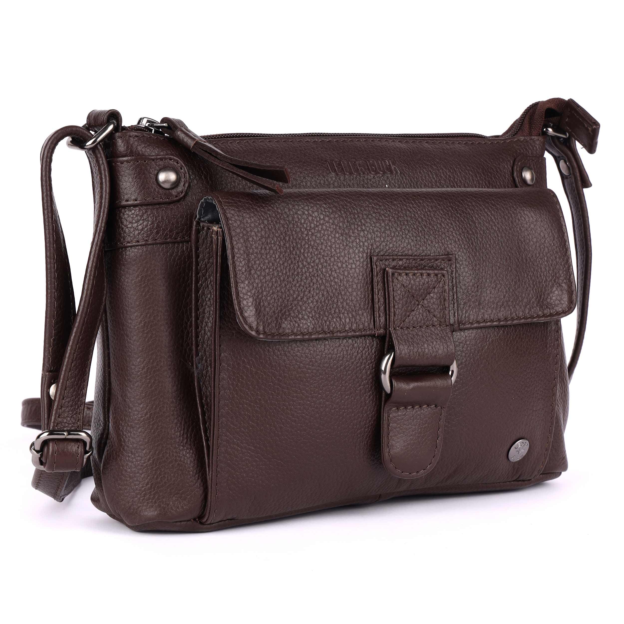 Lucy Small Soft Leather Crossbody Handbag for Women - Stylish & Lightweight Purse for Everyday Use, Travel & Date Night