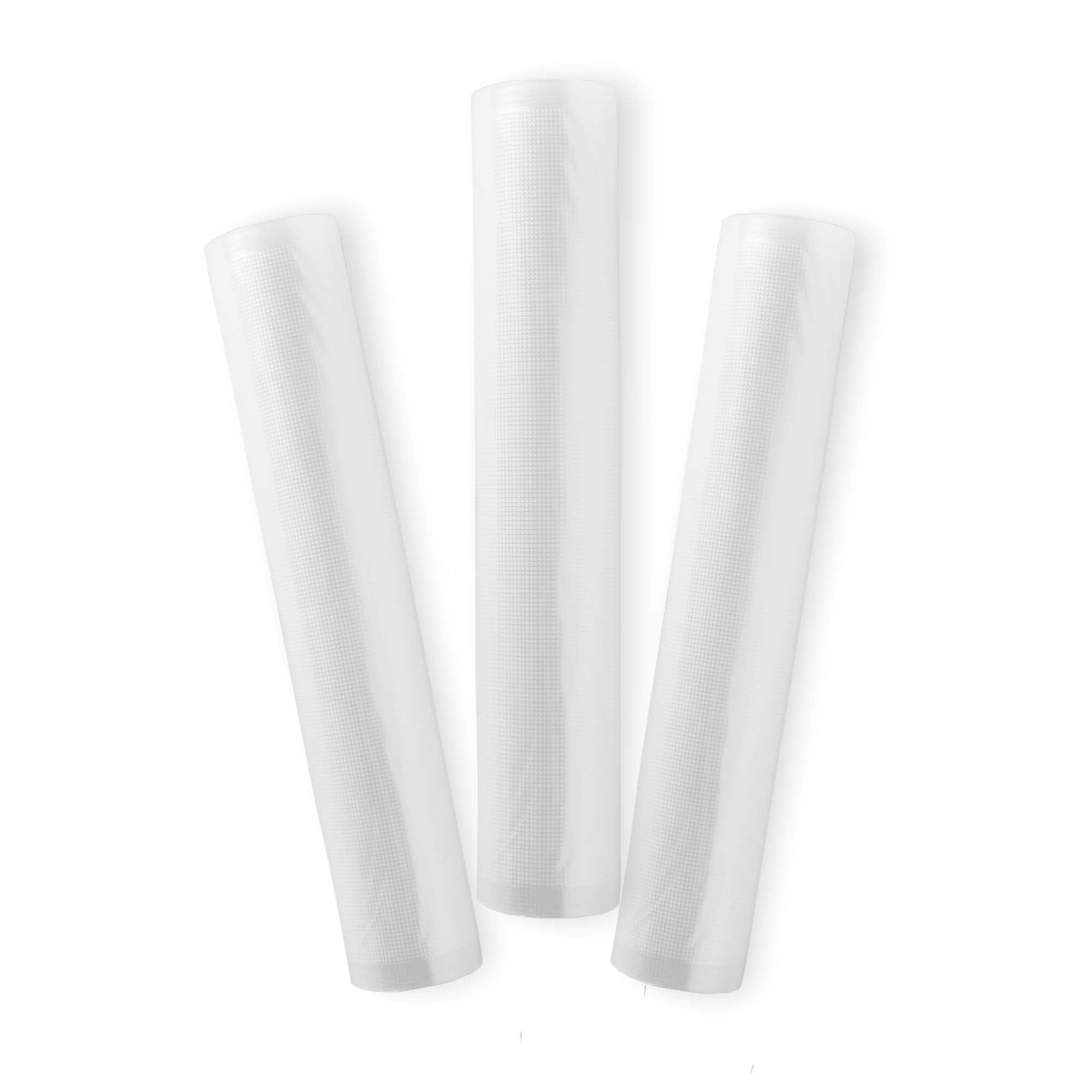 Dash SuperSeal™ 3-Pack Vacuum Sealer Refill Rolls - BPA-Free Plastic Bags for Food Preservation, Sous Vide & Meal Prep (Fits Most Vacuum Sealers) - Perfect for Freezing, Storing & Organizing Food Long-Term