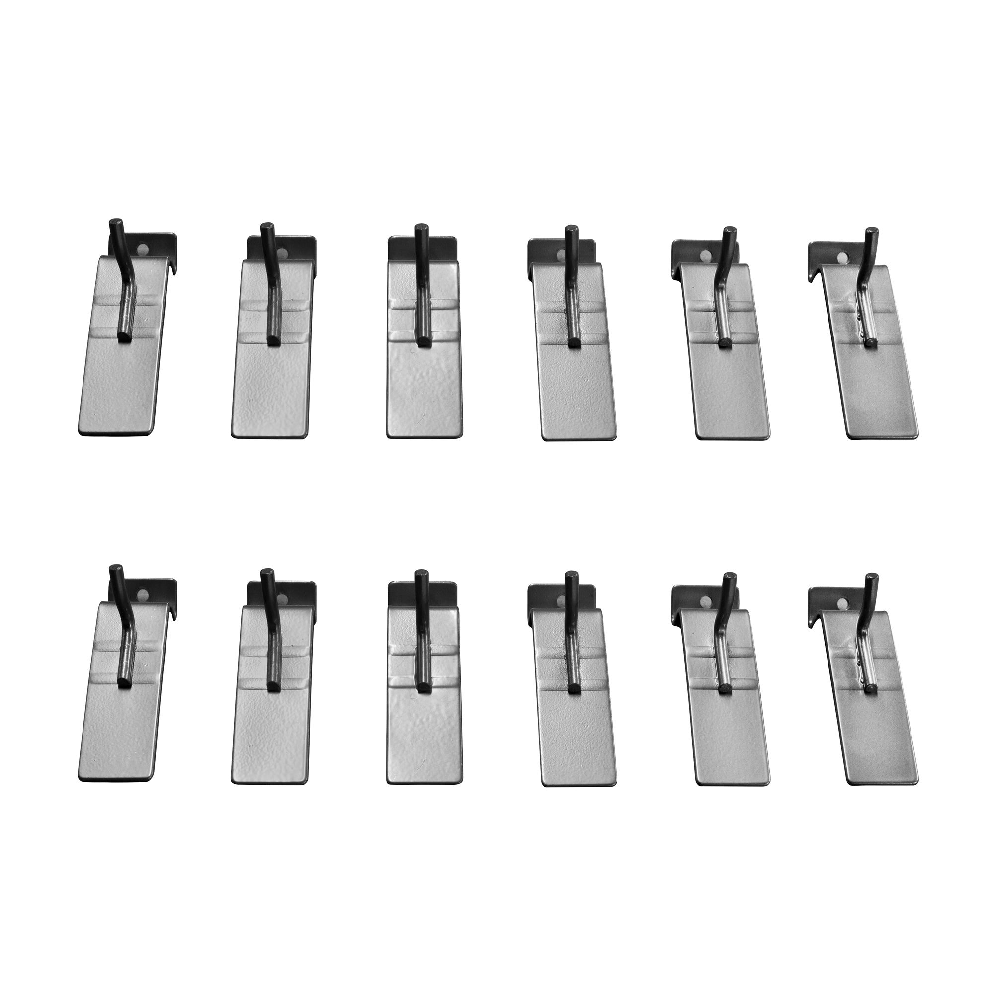 1 Inch Heavy Duty Hooks - 12 Pack for Hanging Tools, Hats & Home Decor - Durable Steel Wall Hooks for Garage, Kitchen & Entryway Organization