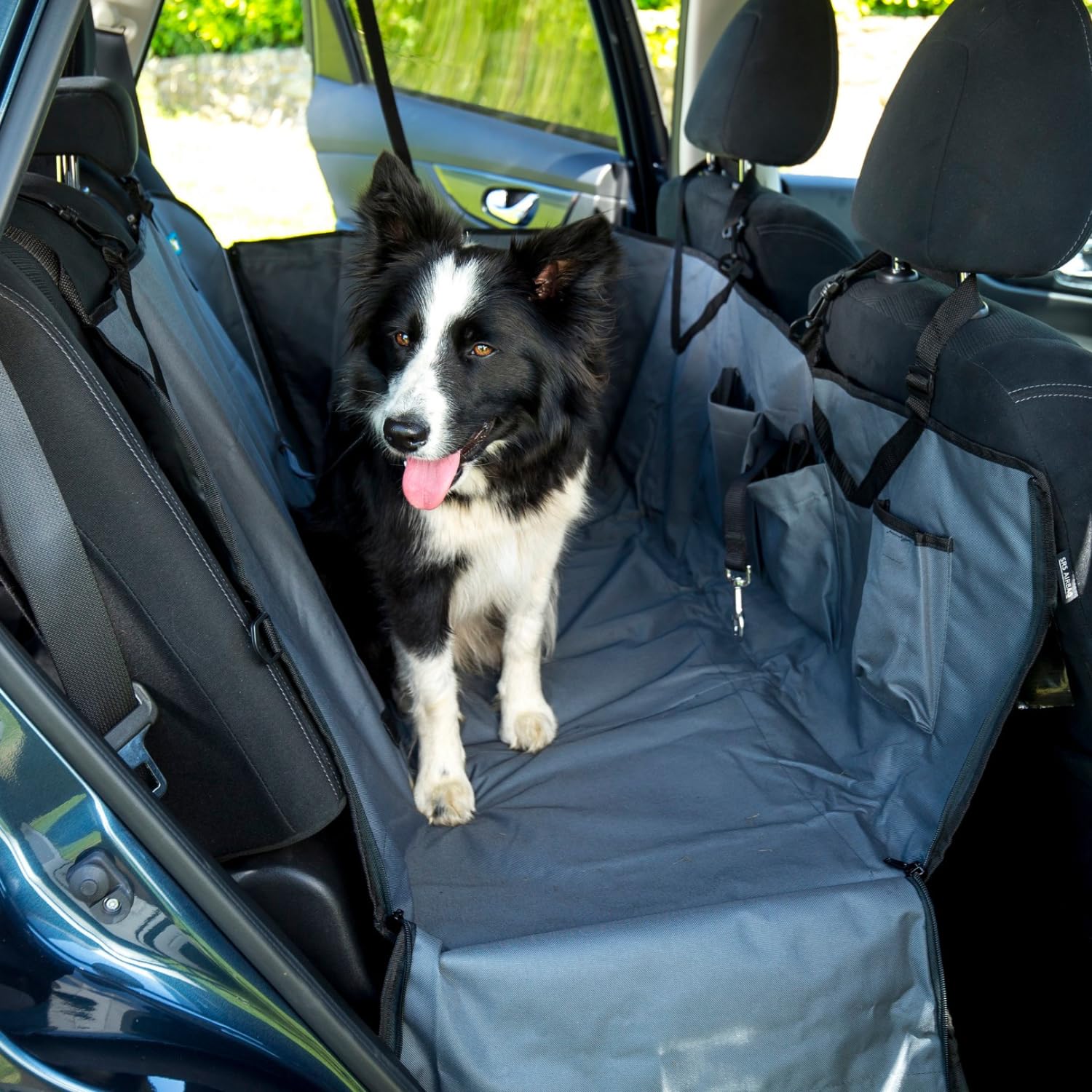 Pet Car Hammock for Dogs - Waterproof & Non-Slip Backseat Protector - Perfect for Travel, Camping, and Road Trips