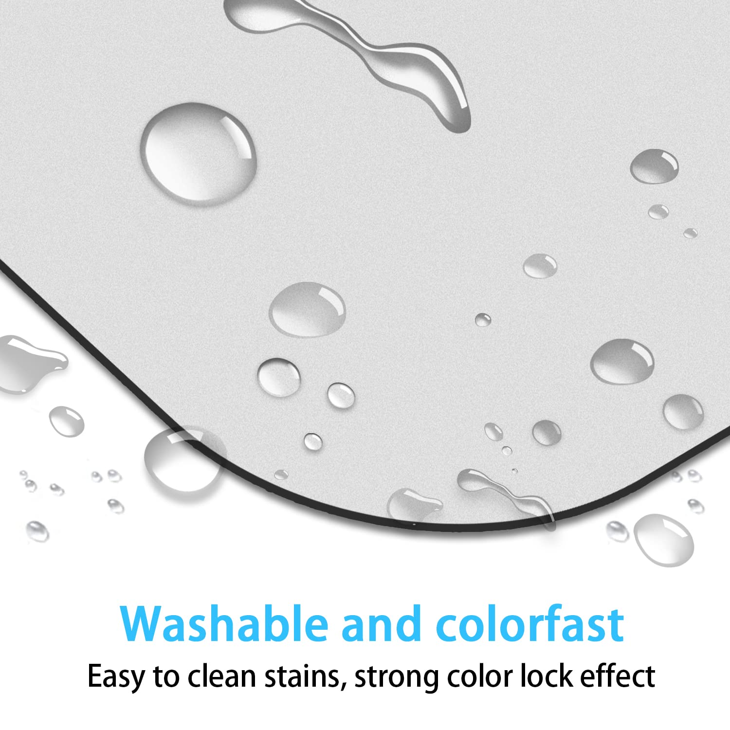 6x7 Inch Small Mouse Pad - Non-Slip Rubber Base, Thick & Waterproof Mini Mouse Mat for Laptop, Wireless Mouse - Perfect for Home, Office & Travel Use (Grey)