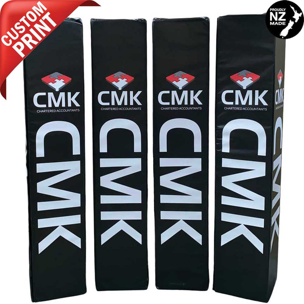 Premium Corporate Branded Rugby Goal Post Pads - High-Quality Safety Padding for Rugby Fields & Training Facilities | Perfect for Schools, Clubs, and Professional Matches