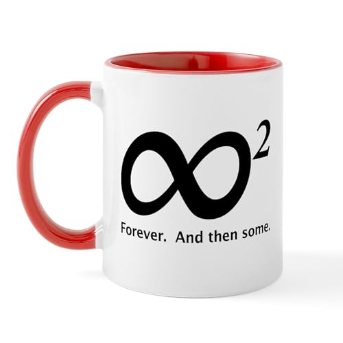 White/Red Inside - INFINITY SQUARED Mug