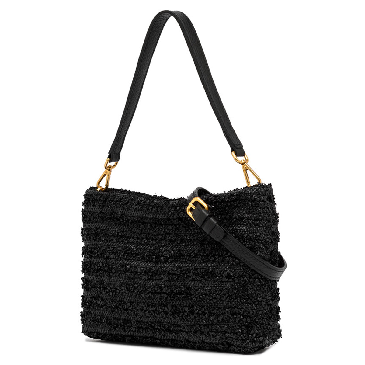 Gianni Chiarini Brenda Nero Shoulder Bag BS 10915 FROU - Stylish Leather Handbag for Women, Perfect for Work, Travel and Everyday Use