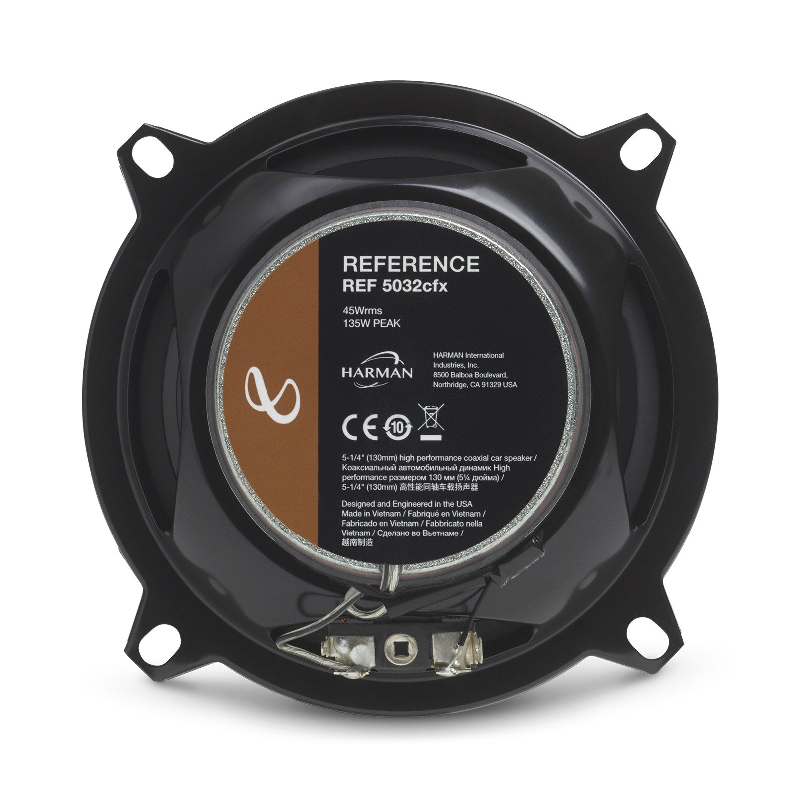 Infinity REF-5032CFX Reference Series 5.25 Inch 2-Way Car Speakers - Premium Sound Quality for Cars, Trucks & SUVs - Perfect for Road Trips & Daily Commutes