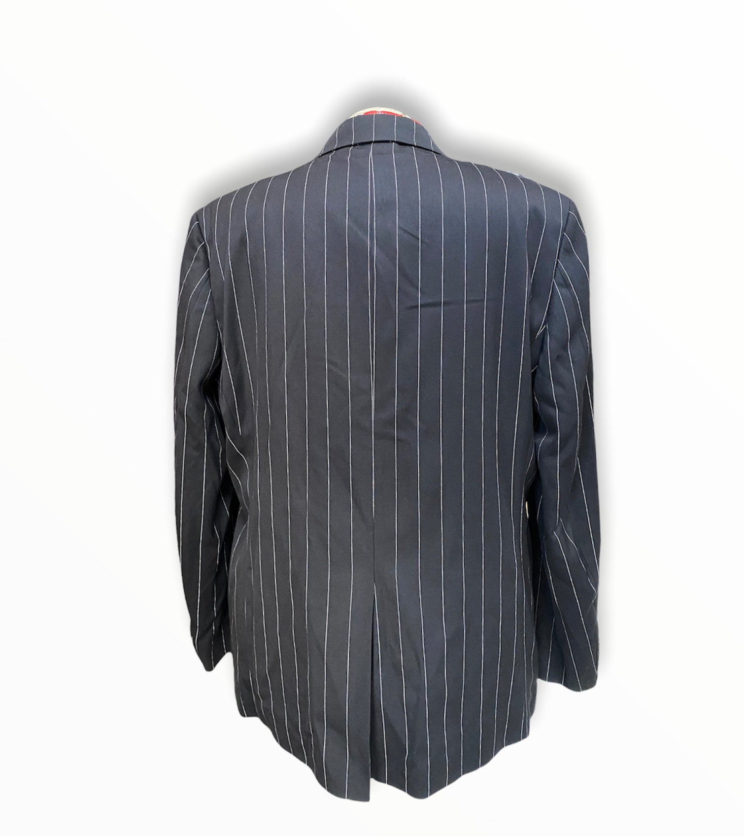 Stylish Men's Pinstriped Blazer Jacket - Slim Fit Business Suit Coat for Office, Wedding & Formal Events - Premium Wool Blend Professional Attire for Work & Special Occasions