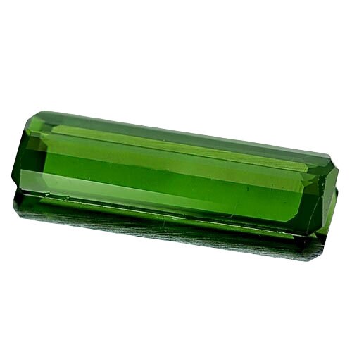 1.85ct Natural African Green Tourmaline Loose Gemstone - 12x4mm Faceted VVS Eye-Clean Tourmaline Cut for Jewelry Making, Engagement Rings & Collector's Specimens