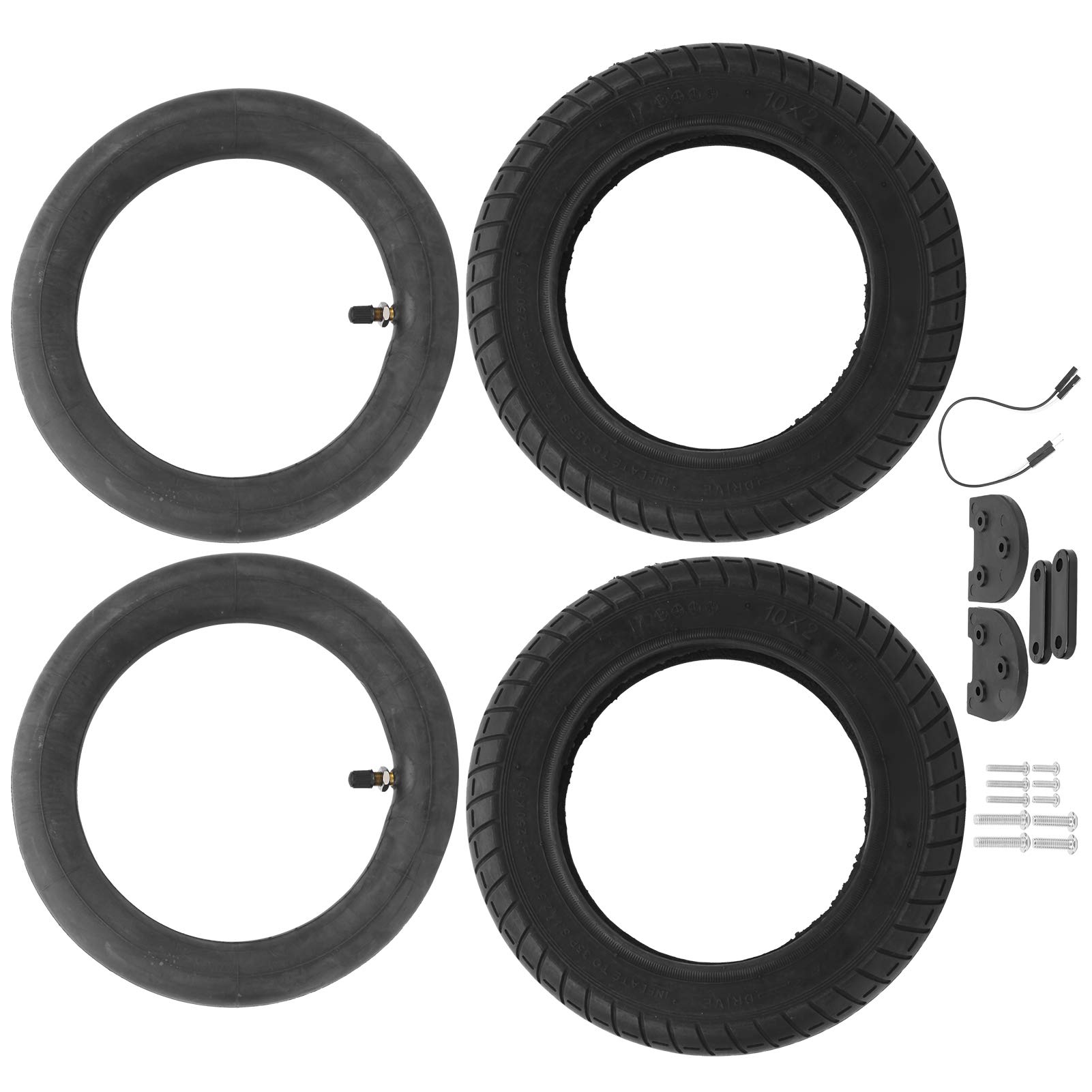VGEBY 10 Inch Electric Scooter Tire Kit - Spare Inner Tube & Cover Tire Replacement for Xiaomi M365 Scooter | Durable, Puncture-Proof | Perfect for Commuting, Campus Travel & Urban Mobility