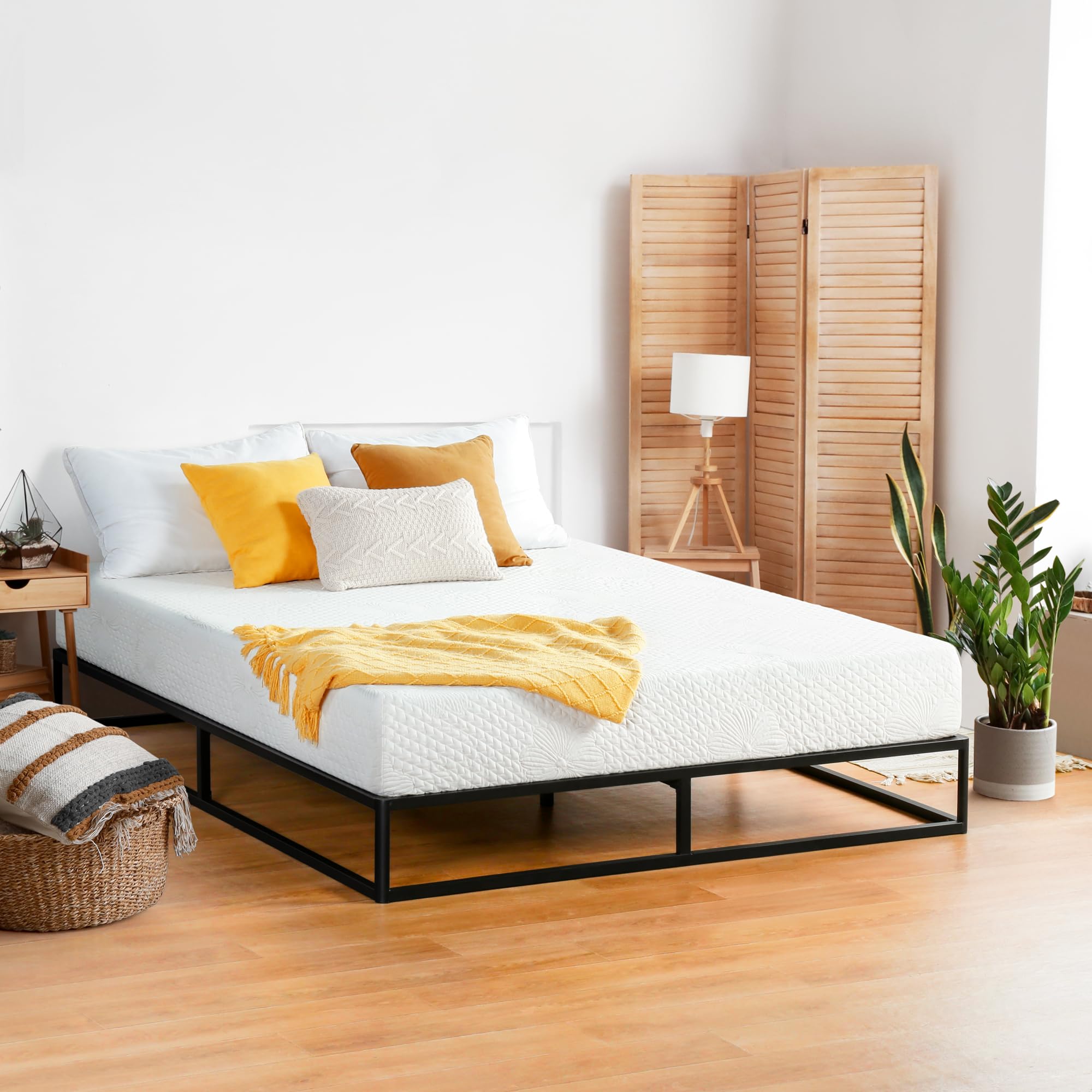 PrimaSleep 6 Inch Twin Size Gel Memory Foam Mattress - CertiPUR-US Certified, Medium Firm Support for Pressure Relief & Comfort, Bed-in-a-Box - Perfect for Kids' Rooms, Guest Beds & Small Spaces