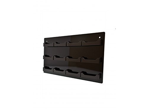 24 Pack Acrylic Business Card Holders - Horizontal Wall Mount Rack for Marketing, Gift Display & Appointment Cards Organization - Perfect for Offices, Retail Stores & Reception Areas