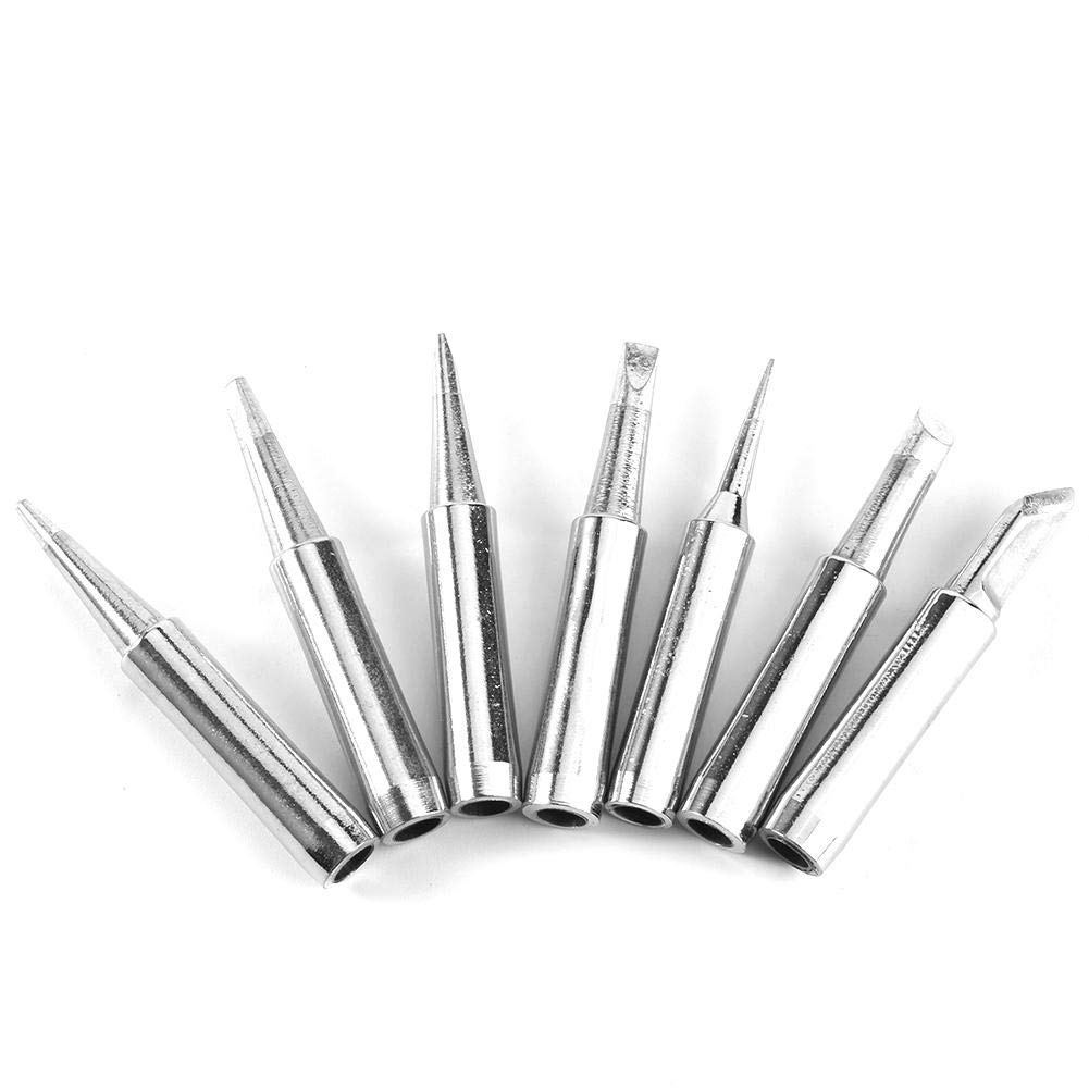 10pcs Copper Soldering Iron Replacement Tips 900M-T for Soldering Rework Station - High Quality Solder Iron Tips Set - Perfect for Electronics Repair, DIY Projects & Circuit Board Work