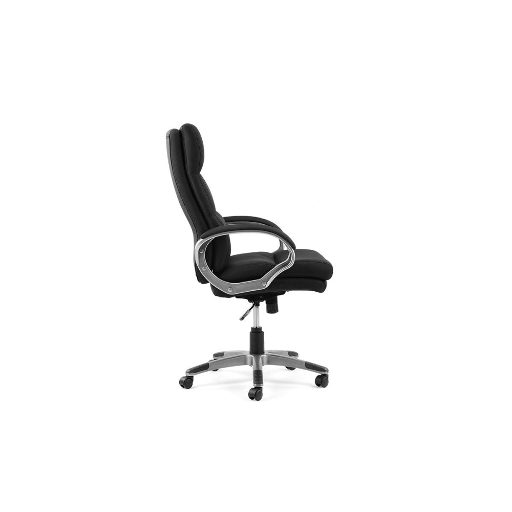 Ergonomic Brooklyn Fabric Office Chair - Adjustable Computer Task Chair with Lumbar Support, Black - Perfect for Home Office, Gaming & Workspaces