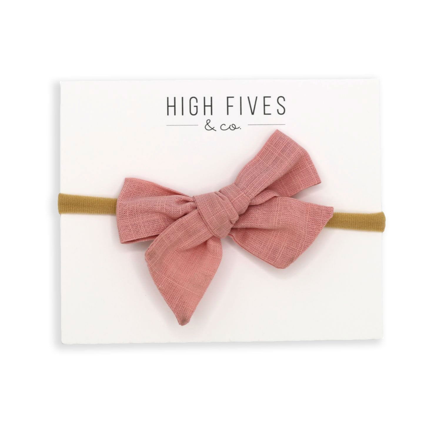 Linen Bow Nylon Headband for Women - Soft Stretch Hair Accessories for Workout, Yoga, and Everyday Style
