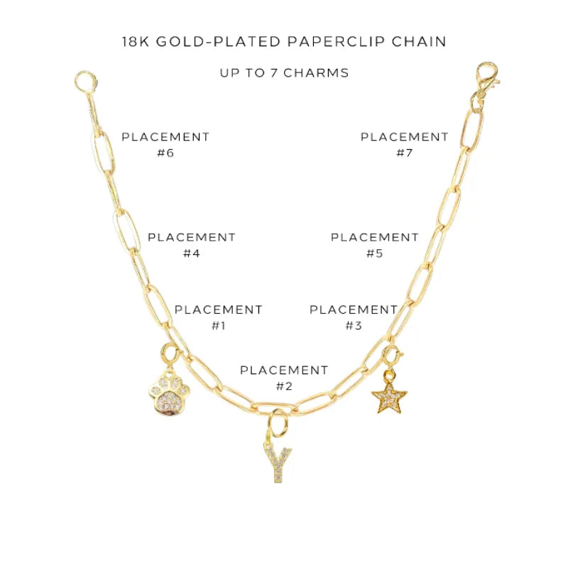 Elegant Charm Bracelet with Assorted Charms - Perfect for Women's Fashion Jewelry & Gift Giving - $38.00 | Ideal for Parties, Weddings and Everyday Wear