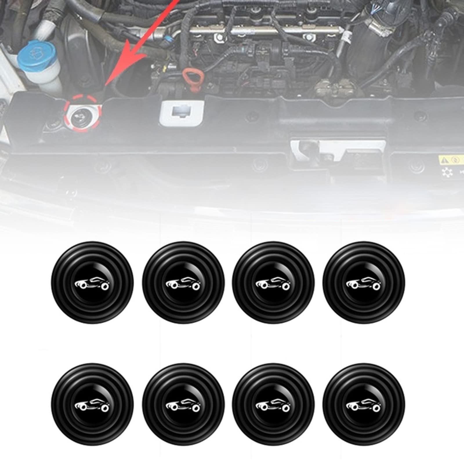 10 Pcs Silicone Car Door Anti-Collision Protectors - Shock Absorbing Gasket for Vehicle Accessories - Prevent Scratches & Dents - Perfect for Parking Lots, Garages & Tight Spaces
