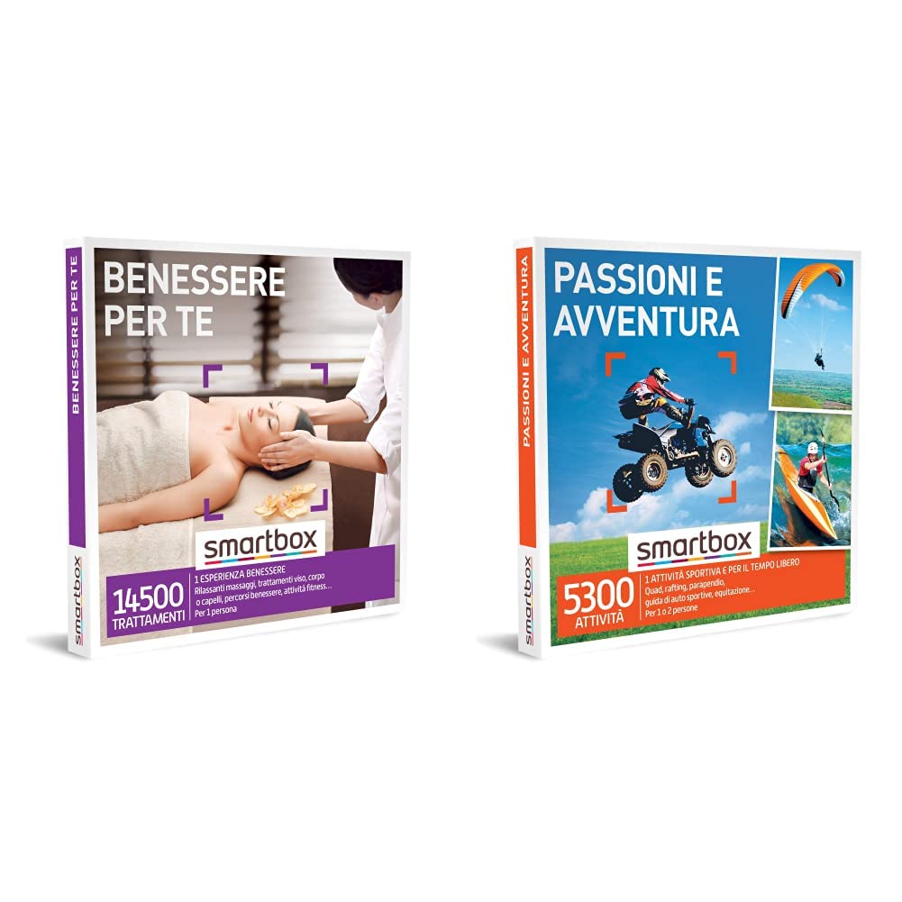 SmartBox Wellness Gift Box - Thoughtful Present for Any Occasion | Adventure & Sports Activity Gift for 1-2 People | Perfect for Birthdays, Anniversaries & Corporate Gifts