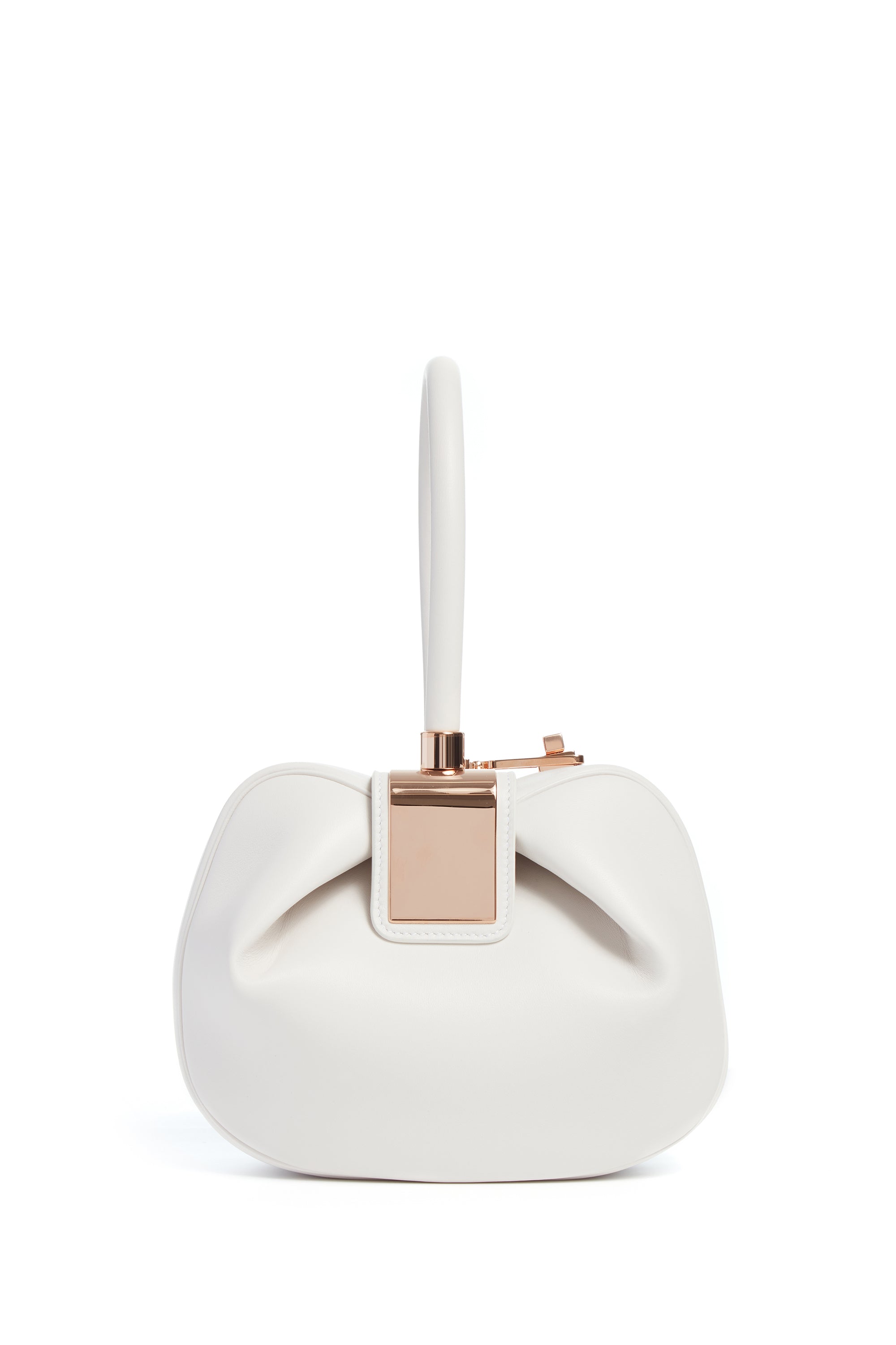 Nina Midas Handbag in Ivory Nappa Leather - Luxury Leather Tote Bag for Women, Perfect for Work, Travel and Everyday Use