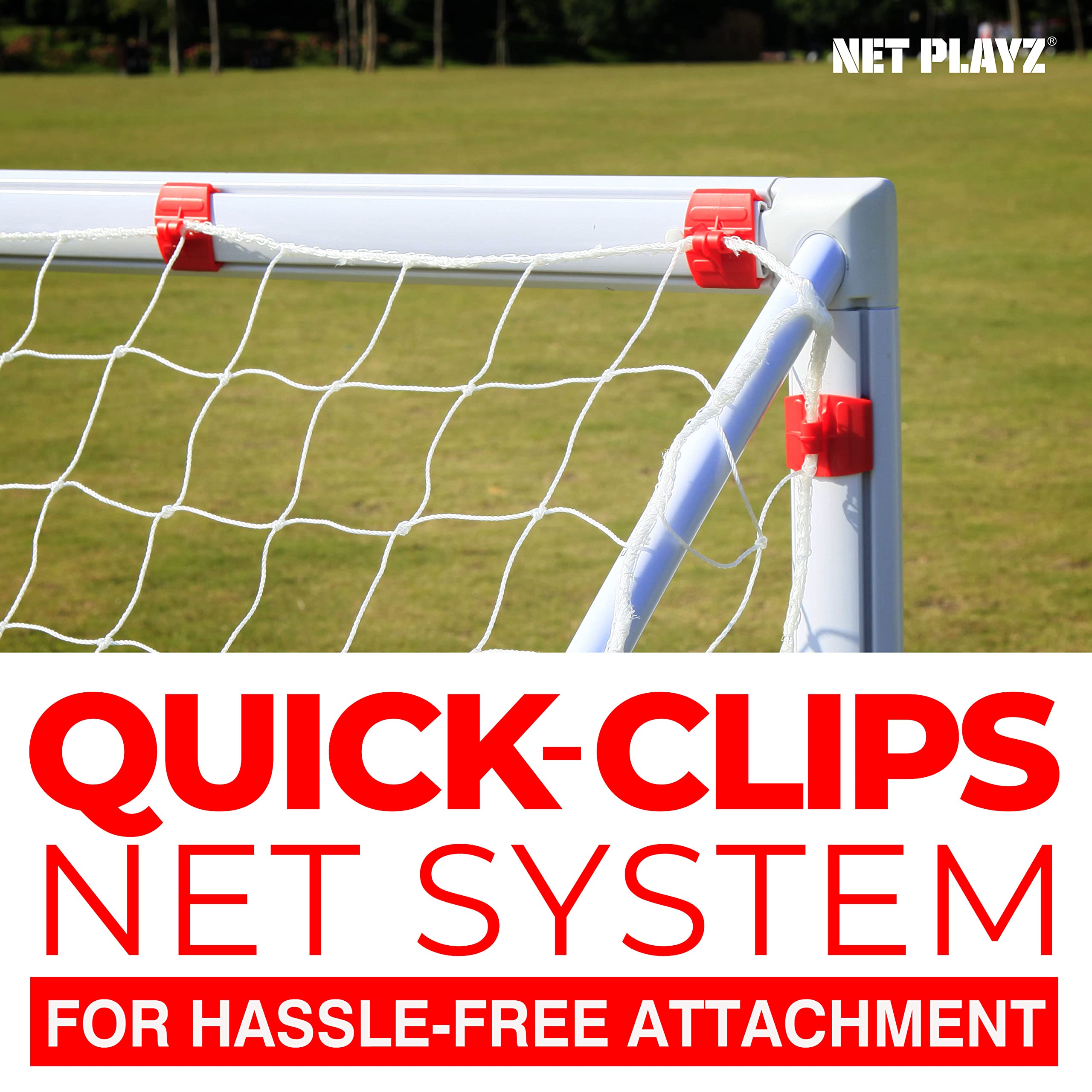 High-Strength Portable Soccer Goals for Backyard - Quick Set Up Kids Football Net for Youth & Teens - Weatherproof Soccer Training Equipment for Outdoor Play & Birthday Gifts