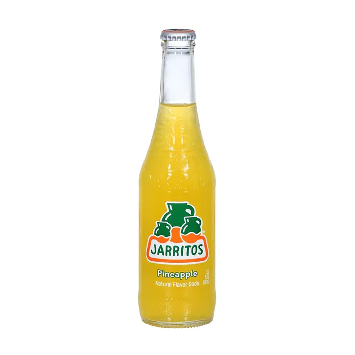 Jarritos Pineapple Soda Glass Bottle 12.5oz - Refreshing Mexican Soft Drink for Parties, BBQs & Summer Gatherings