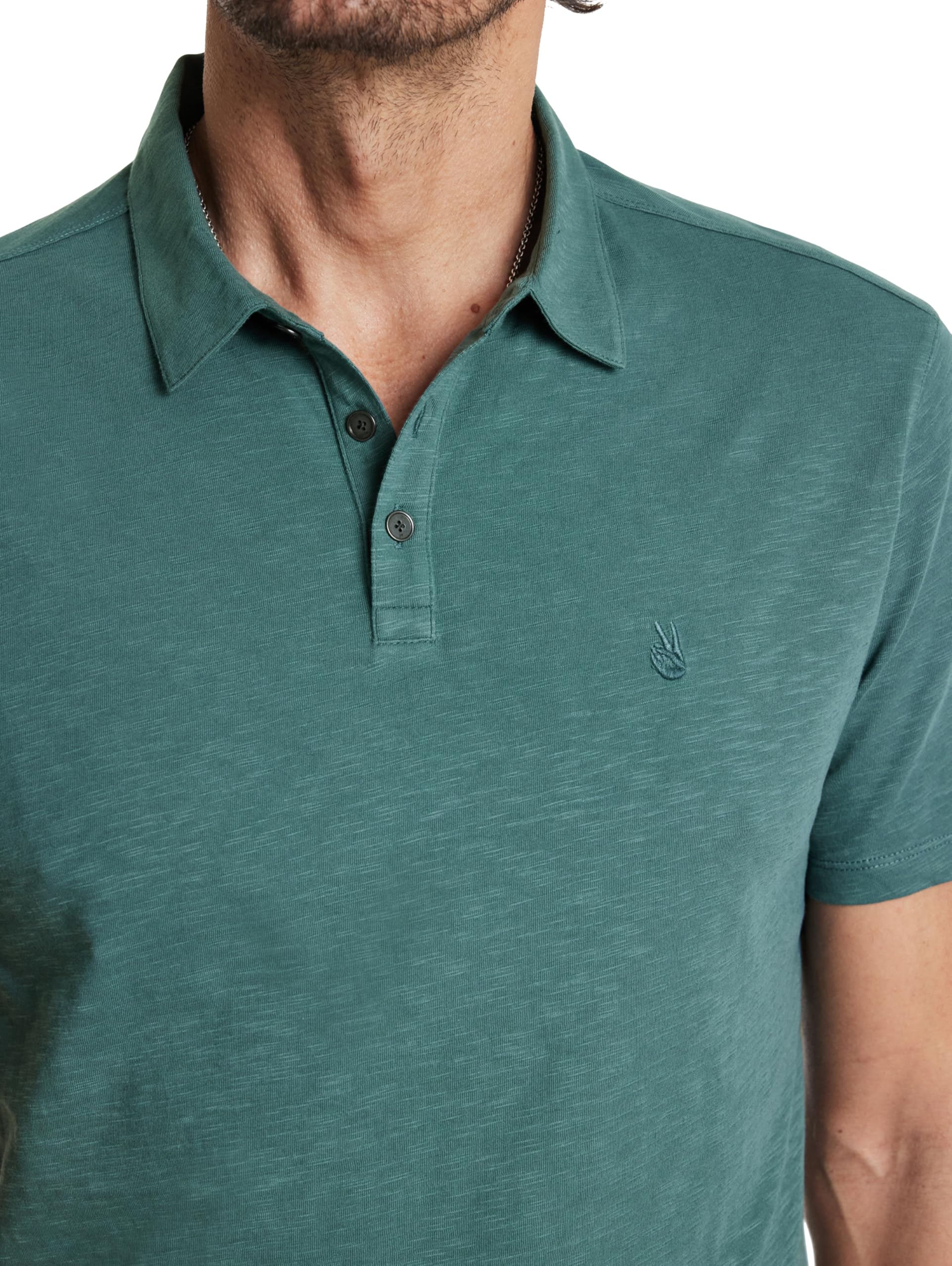 John Varvatos Men's Victor Polo Shirt - Premium Cotton Short Sleeve Casual Top for Business & Weekend Wear