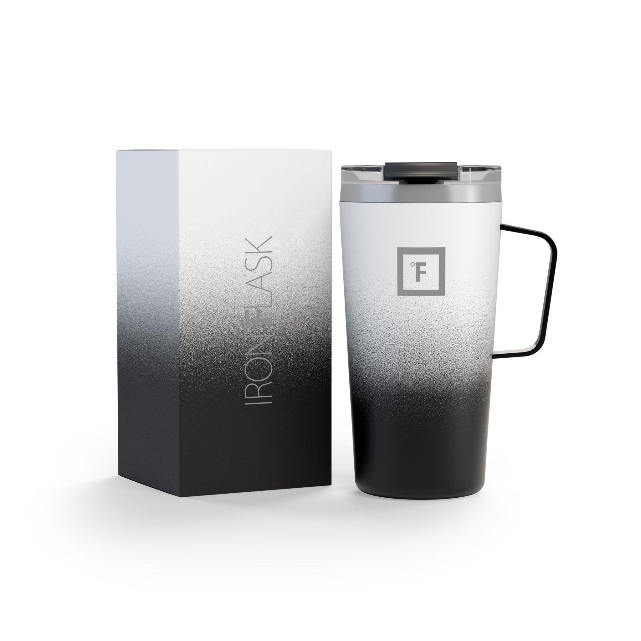 16 Oz Grip Coffee Mug - Insulated Travel Mug with Non-Slip Handle, Perfect for Hot & Cold Drinks - Ideal for Office, Commuting, Camping and Outdoor Activities