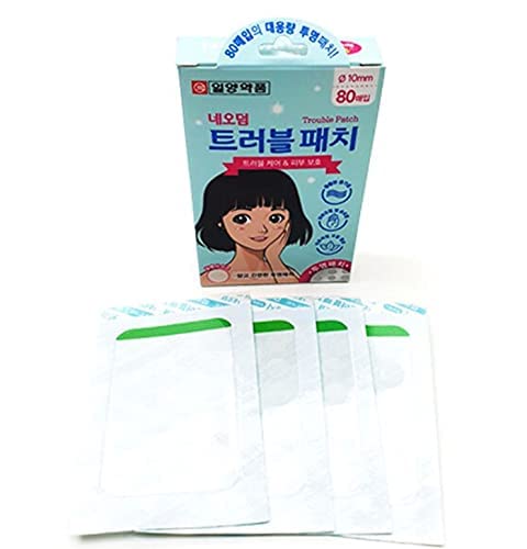 Neoderm Acne Blemish Patches - Transparent Hydrocolloid Pimple Patches (10 Pack, 80 Patches Each) for Face & Body - Korean Made Spot Treatment for Overnight Acne Relief - Perfect for Travel & Daily Skincare Routine