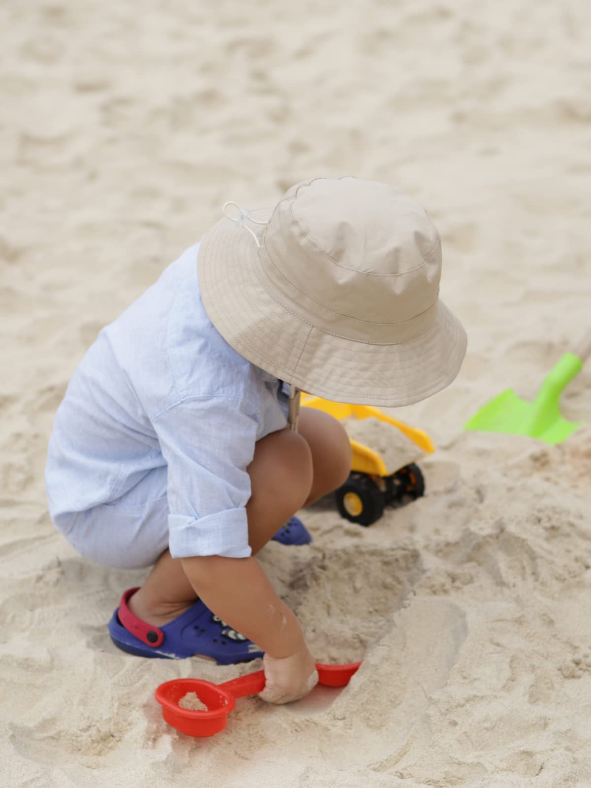 Baby Sun Hat for Boys & Girls - UPF 50+ UV Protection Summer Bucket Hat for Toddlers & Kids - Breathable Cotton Beach Hat for Outdoor Play, Pool, Park & Travel