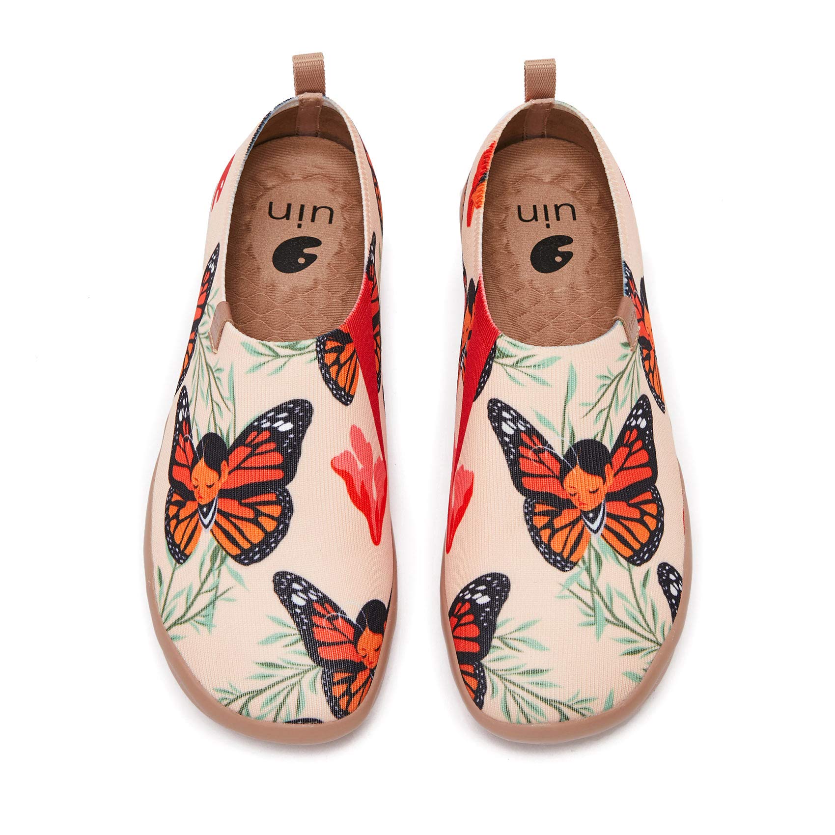 UIN Women's Art Painted Slip-On Travel Shoes - Lightweight Knit Loafers | Comfortable Casual Sneakers for Walking, Work & Vacation | Toledo Ⅱ Fashion Footwear