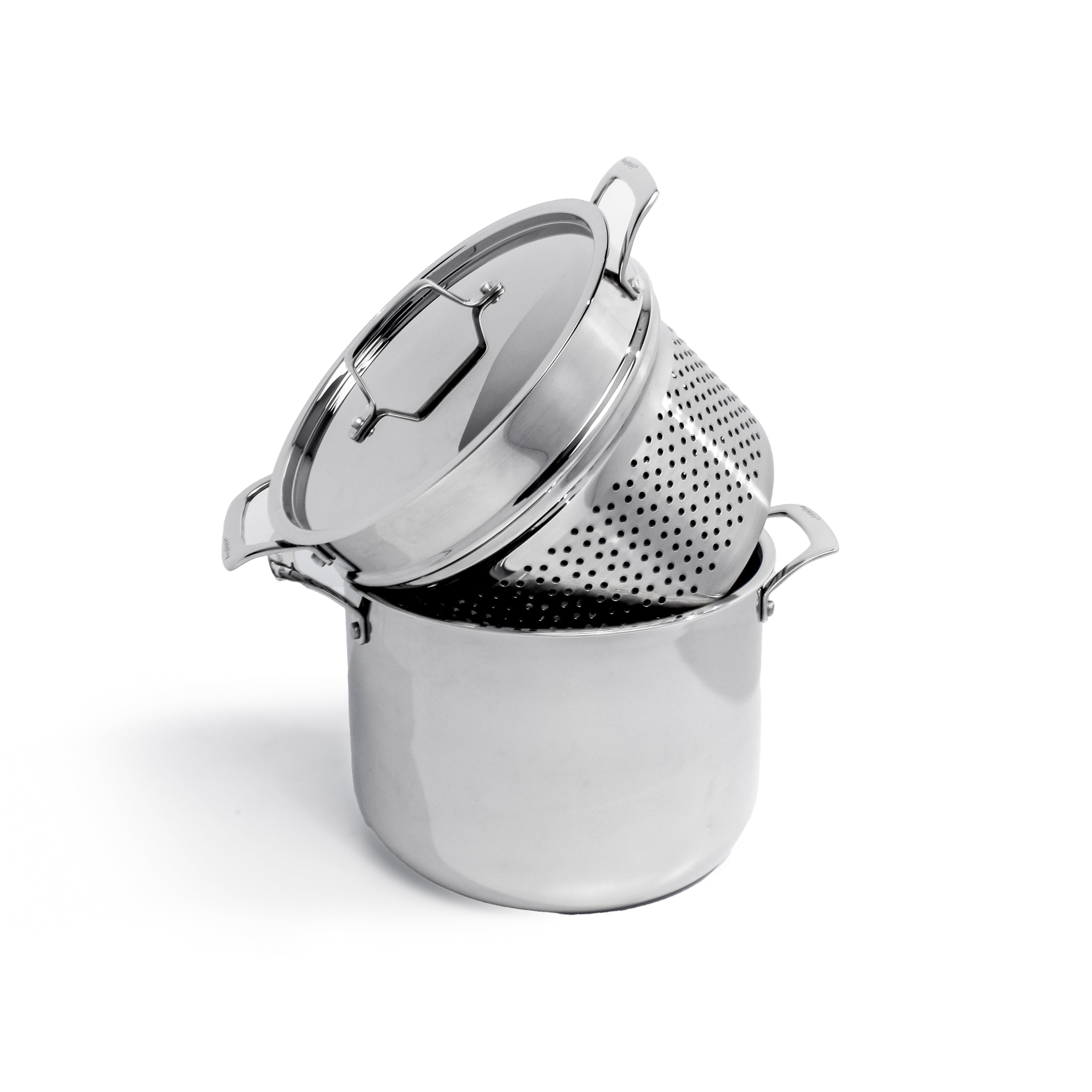 BergHOFF Professional Tri-Ply 18/10 Stainless Steel 9.5-Inch Steamer Insert – Perfect for Steaming Vegetables, Dumplings & Seafood in Pots & Pans