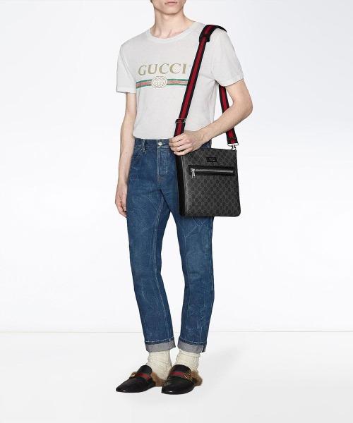 Gucci GG Supreme Messenger Bag for Men & Women - Luxury Crossbody Shoulder Bag - Perfect for Travel, Work & Everyday Use