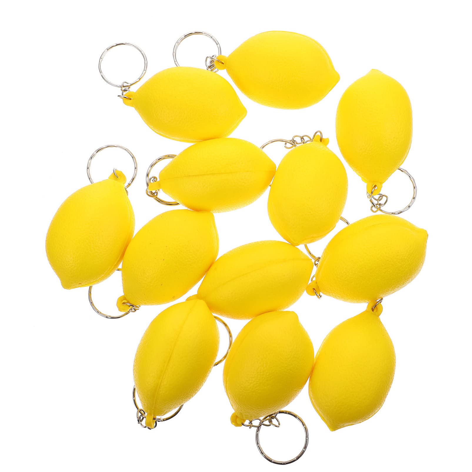 STOBOK 12pcs Resin Lemon Fruit Pendants - Yellow Lemon Charms for Jewelry Making, DIY Bracelets & Craft Accessories - Perfect for Summer Jewelry, Gift Making & DIY Projects