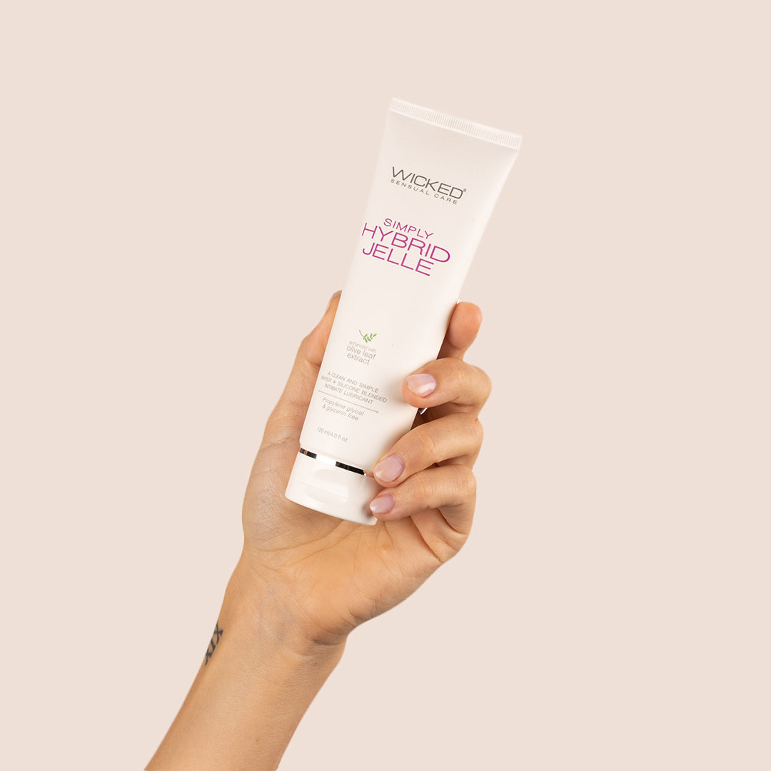 Wicked Simply Hybrid Jelle | Water-Based & Silicone Lubricant for Enhanced Comfort & Long-Lasting Pleasure | Perfect for Couples & Solo Play