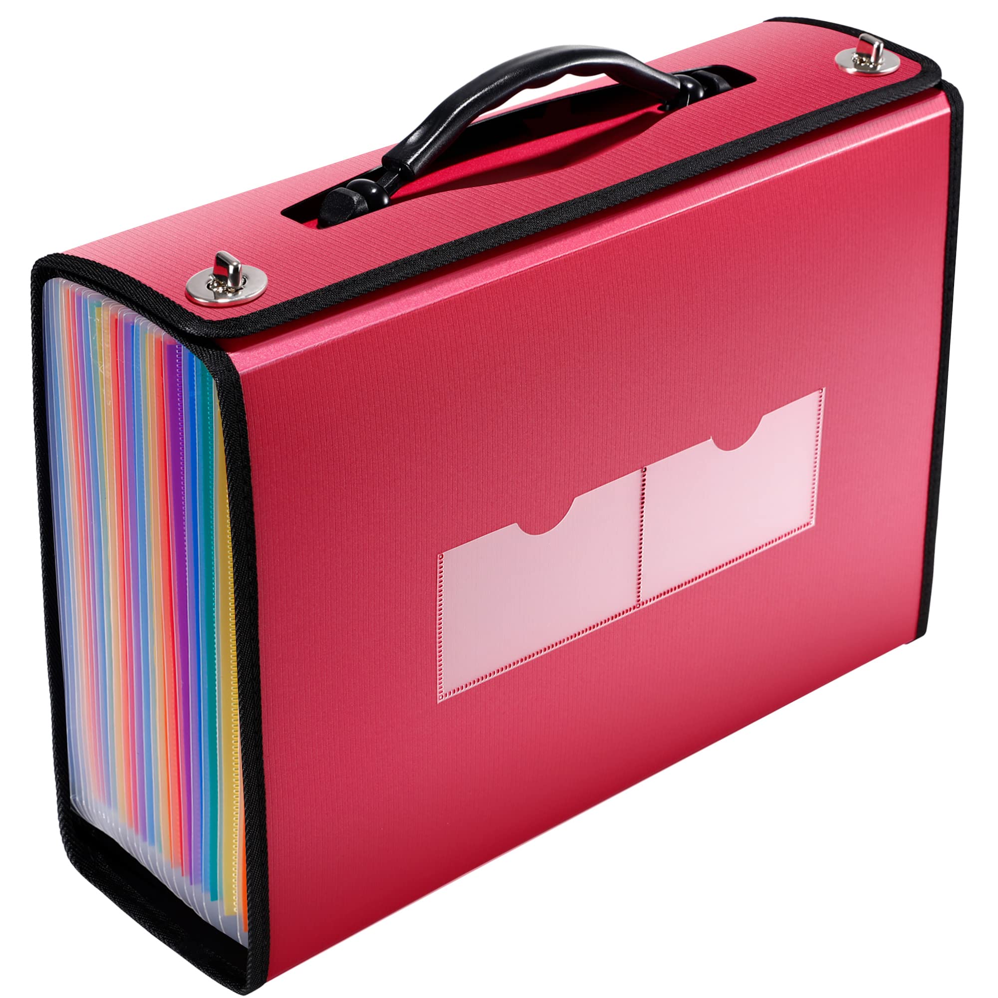 24-Pocket Expanding File Folder - Accordion Organizer with Handle for A4/Letter/Legal Size | Durable Expandable Document Storage for Office, Home, School & Travel | Perfect for Business Files, School Projects & Tax Organization