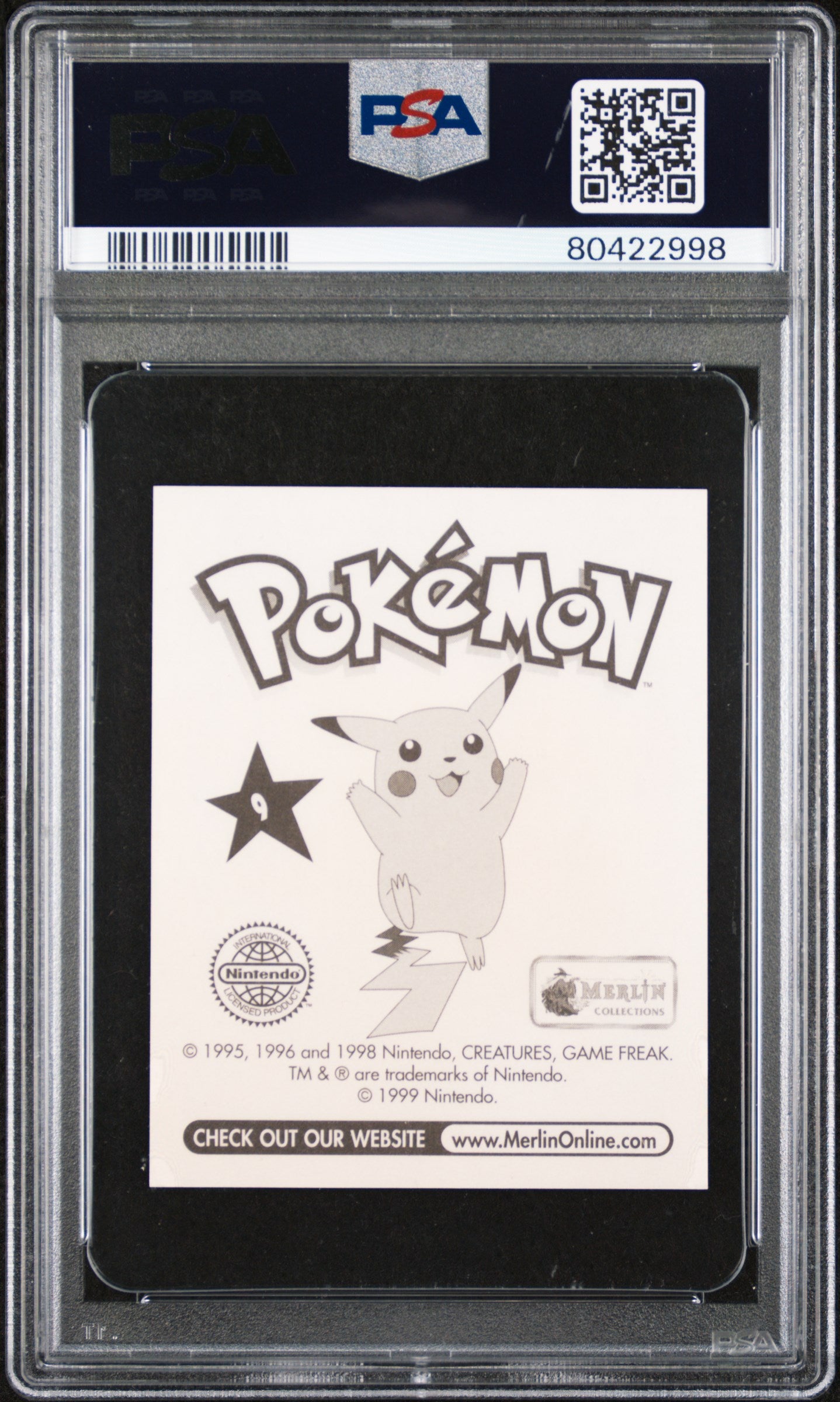 1999 MERLIN POKEMON BLASTOISE #9 PSA 6 Graded Trading Card - Rare Collectible for Pokemon Fans & Card Game Enthusiasts - Perfect for Display, Investment & Battling Decks