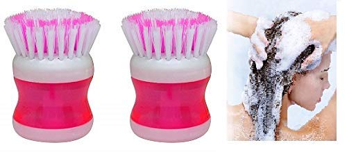 DEXO Scalp Massage Brush - 2 Pack Soft Silicone Shampoo Brush for Hair Washing, Head Massager & Exfoliator - Gentle Hair Care & Relaxation for Men & Women - Perfect for Shower, Bath & Spa Use