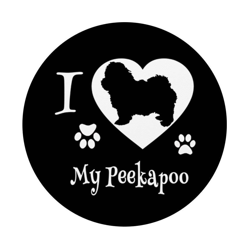 Peekapoo Dog Lovers Phone Grip - Swappable PopSocket for iPhone, Android & Tablets | Perfect for Dog Walking, Travel & Daily Use