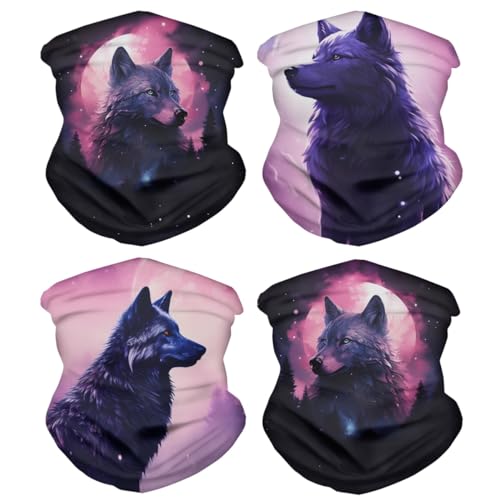4pcs Moon Wolf