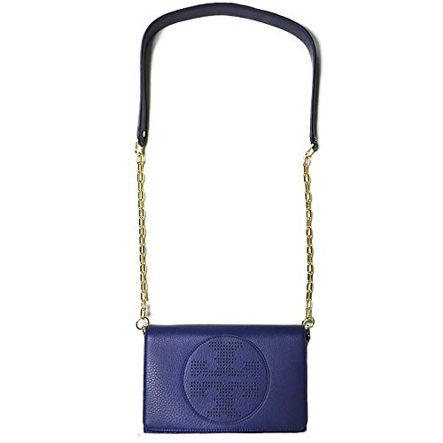 Tory Burch Kipp Crossbody Bag in Nile Blue | Small Leather Shoulder Purse for Women | Perfect for Everyday Use, Travel & Date Night