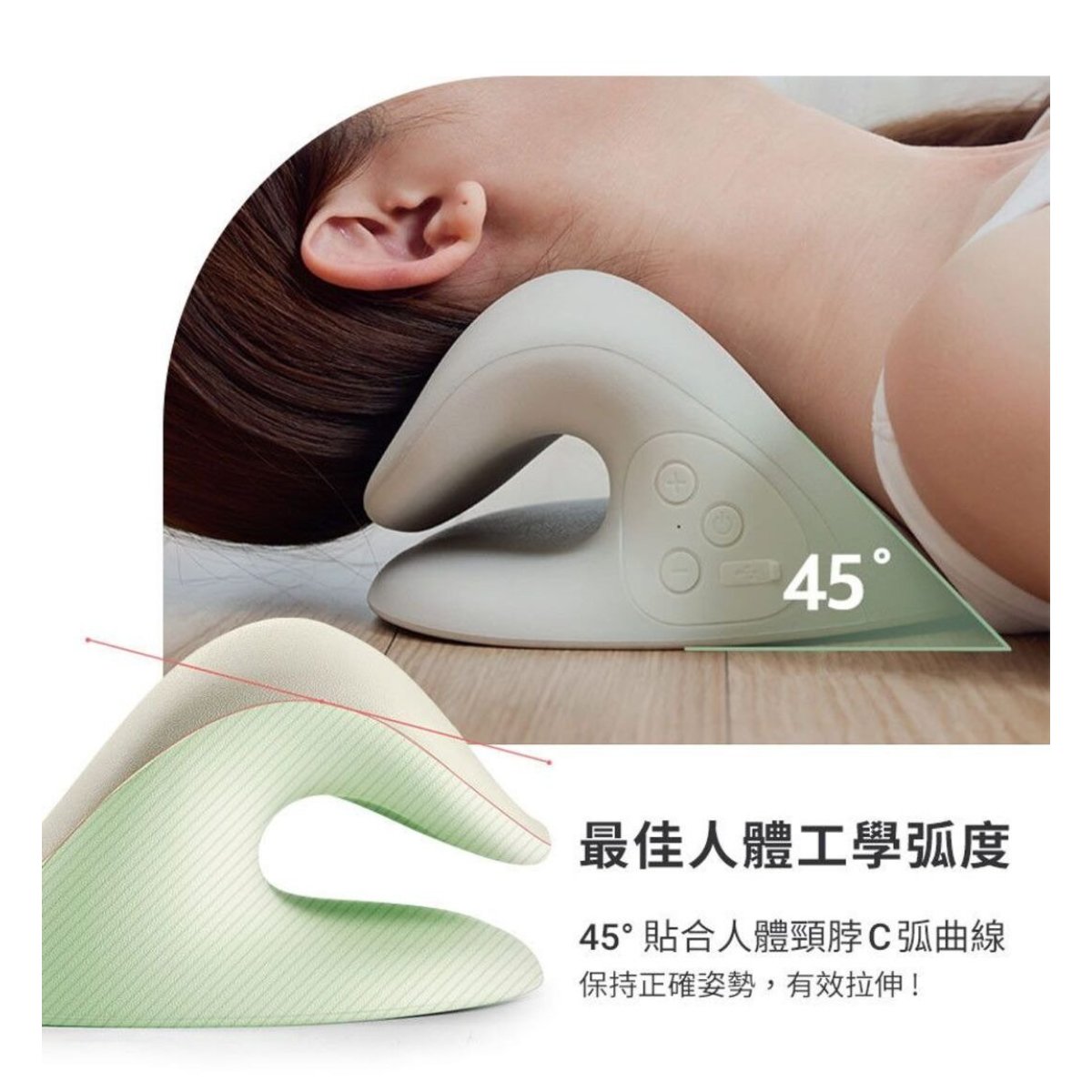 3Zebra Cervical Traction Pillow for Neck Pain Relief - Hot & Cold Therapy, Posture Corrector - Perfect for Office, Travel & Home Use