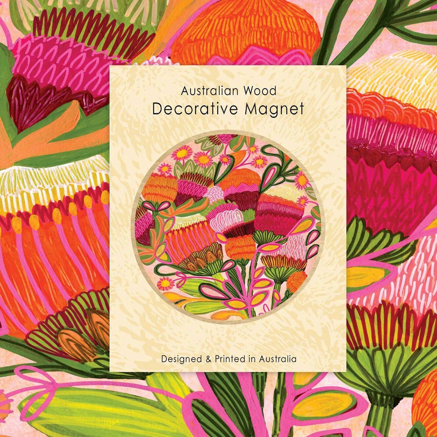 Wild Blooms Magnetic Greeting Card Gift Set - Perfect for Birthdays, Anniversaries & Thank You Notes | Floral Stationery for Home & Office Decor