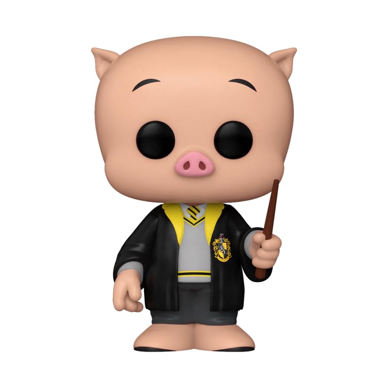 Funko Pop! WB100 Looney Tunes x Wizarding World Porky Pig as Hufflepuff NYCC 2023 Exclusive Collectible - Perfect for Harry Potter Fans & Animation Collectors