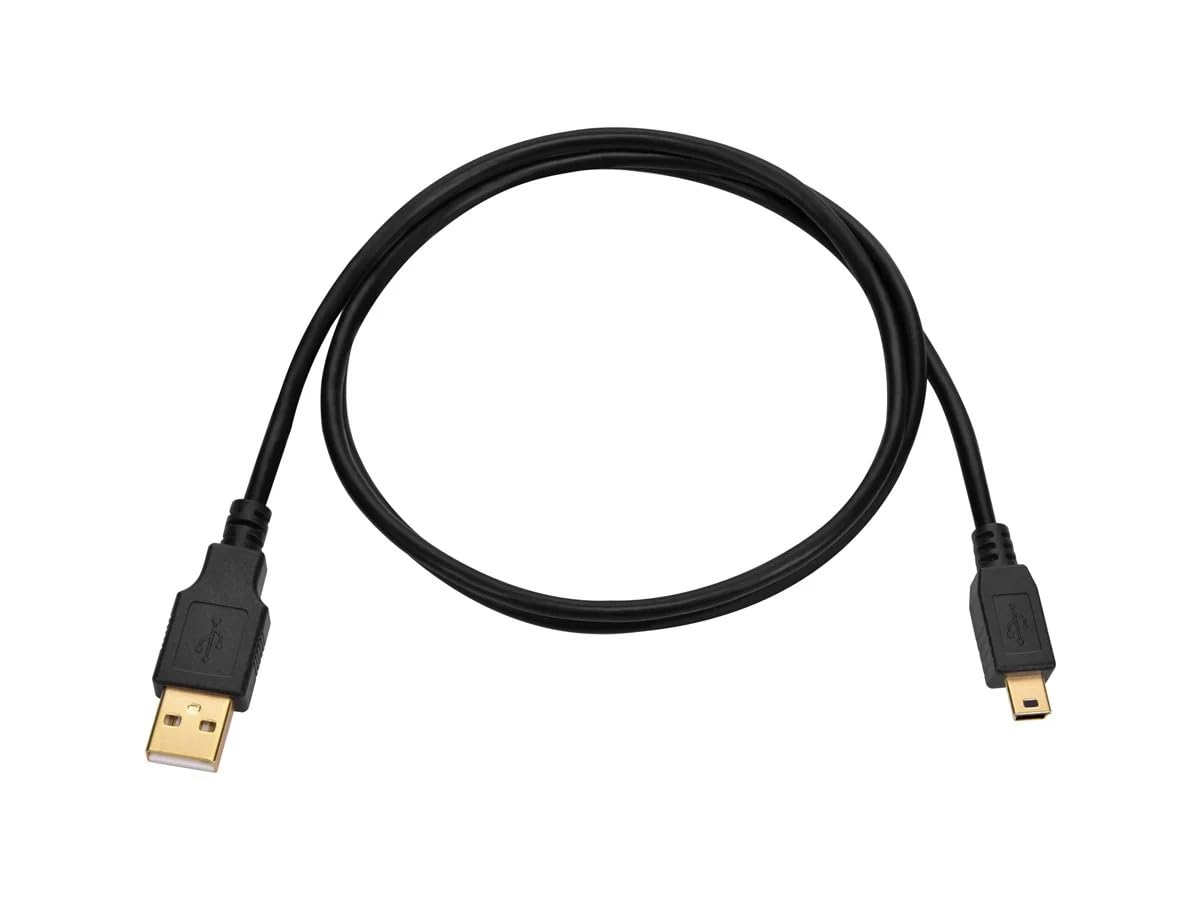 Leica M Digital Camera USB 2.0 A to Mini B 5-Pin Replacement Cable (3 Feet) - Compatible with Leica M8, M9, M10 - Perfect for Photo Studio, Travel & Data Transfer