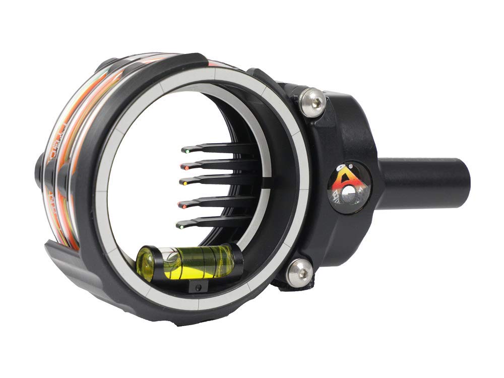 Axcel AccuStat II Bow Sight - Micro Adjust 3-Pin .019 Fiber Optic Scope for Archery - Black - Perfect for Target Shooting & Hunting